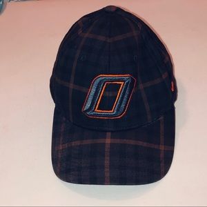 OSU plaid fitted hat